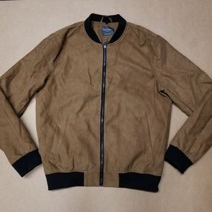 Primark Brown Black Bomber Jacket Mens 